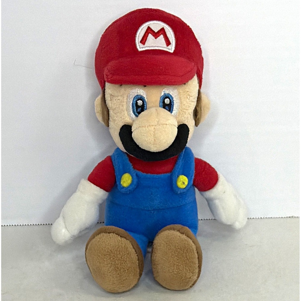 Super Mario Mario Plush San-Ei Little Buddy Nintendo ©2010 8" Stuffed Toy